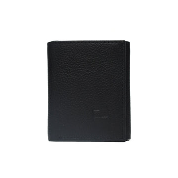Men's Black Genuine Leather Wallet.