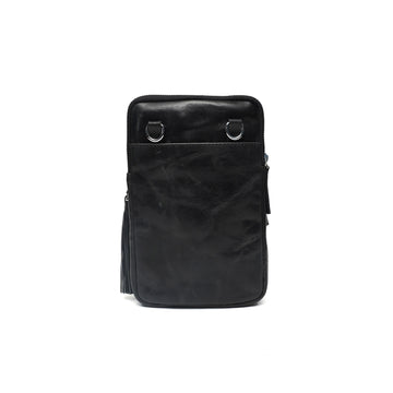 Sleek 100% Genuine Leather Crossbody Pouch